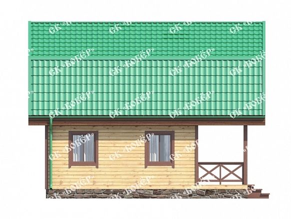 Дом из бруса 6х8. фото