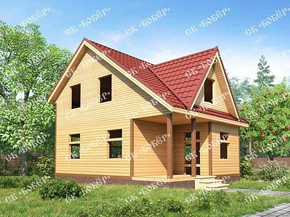 Дом из бруса 8х6